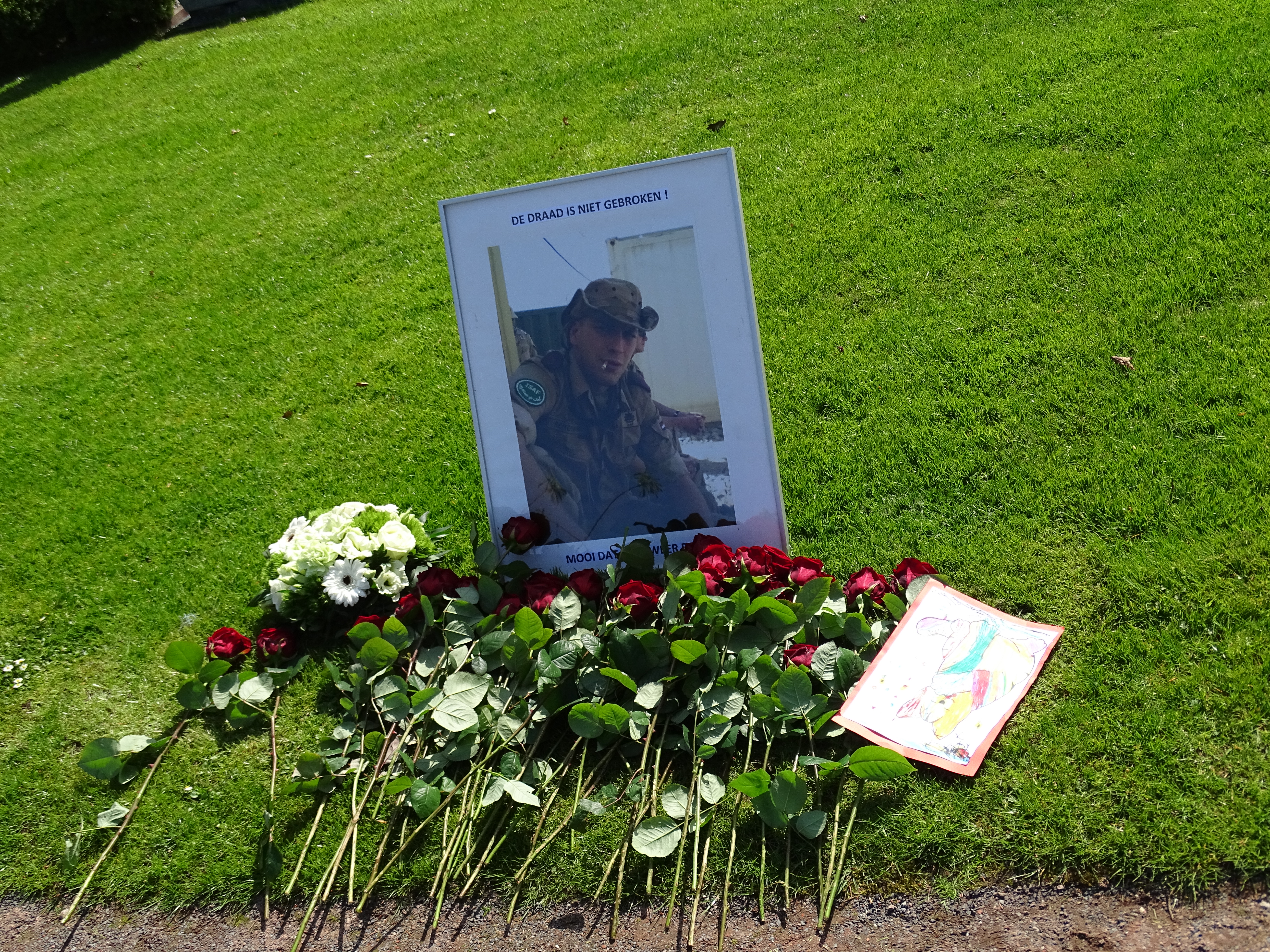 foto met bloemen